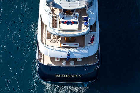 Yacht Excellence V aerial