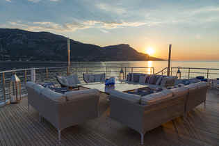 Yacht Serenity top deck
